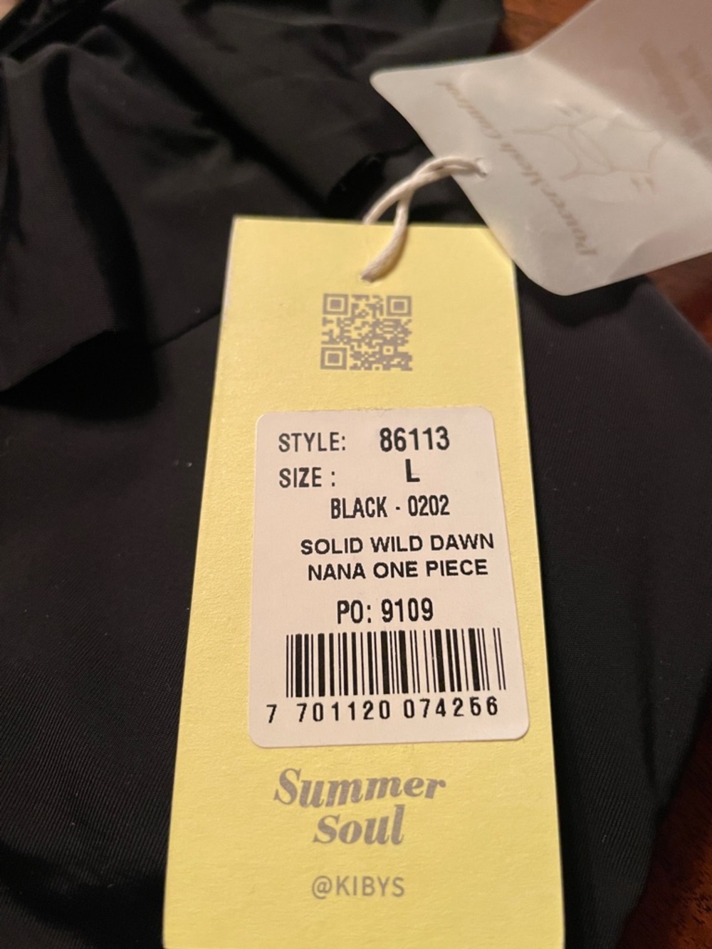 Black Ruffle One-Piece Swimsuit - Picture 3 of 7